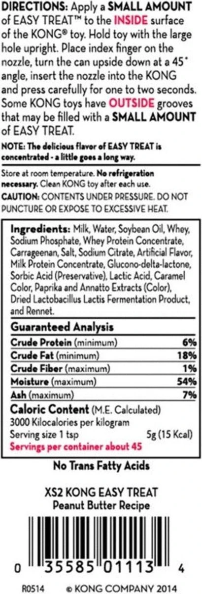 Kong Easy Treat Spuitbus Pindakaas 227 Gr 6 Kong Easy Treat Spuitbus Pindakaas 227 Gr - Afbeelding 4