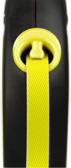 Flexi New Neon Tape - Hondenriem - Geel/Zwart - L - 5 M - (<50 Kg) -Hondenbenodigdheden 510x1200