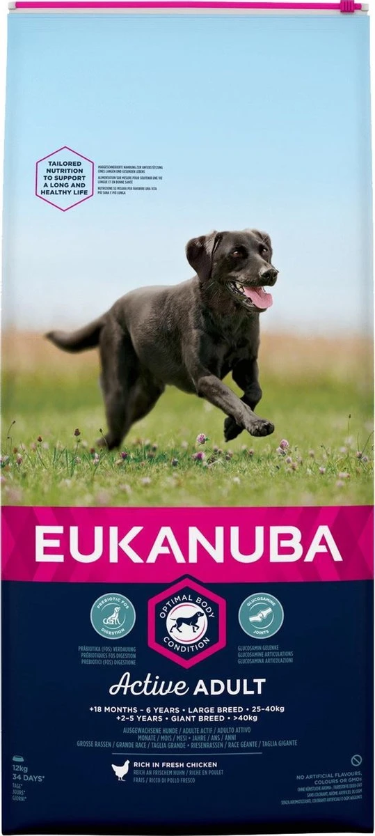 Eukanuba Dog Adult - Large Breed - Kip - Hondenvoer - 12 Kg 5 Eukanuba Dog Adult - Large Breed - Kip - Hondenvoer - 12 Kg - Afbeelding 3