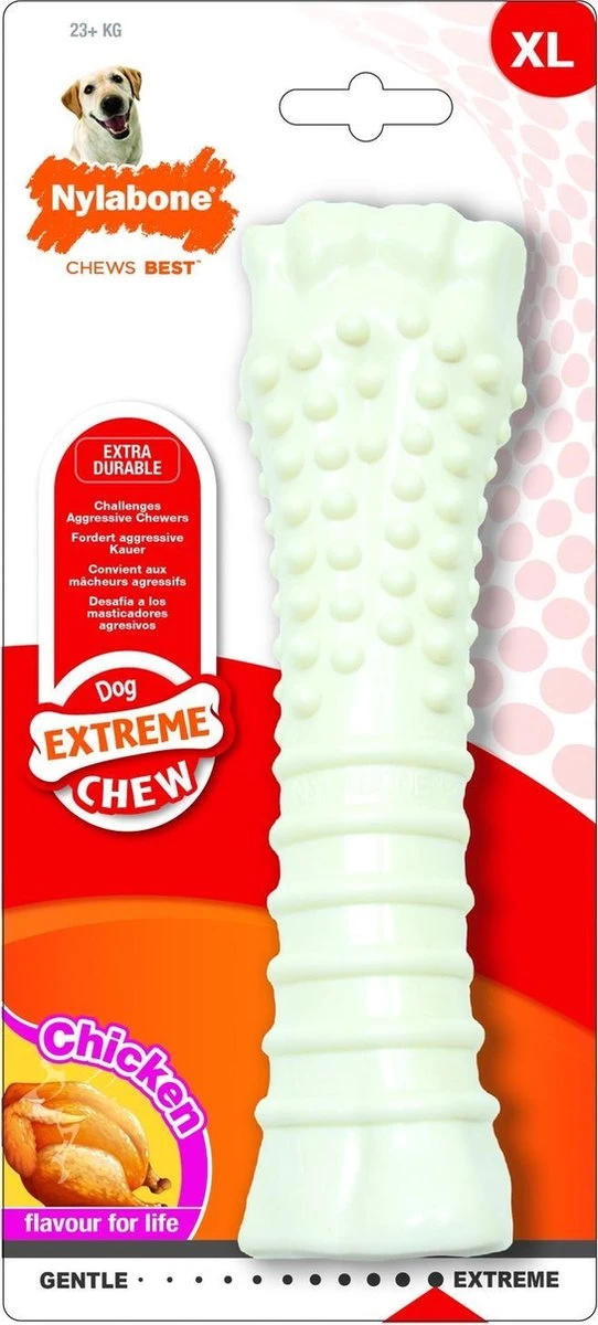 Nylabone Harde Bijters Kluif - Kip - Voor Honden Tot 30 Kg 3 Nylabone Harde Bijters Kluif - Kip - Voor Honden Tot 30 Kg