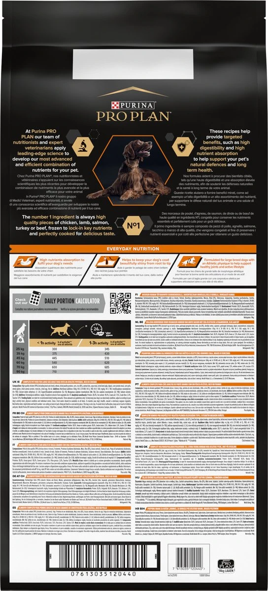 Pro Plan Everyday Nutrition Large Athletic Adult - Honden Droogvoer - Kip - 14 Kg 4 Pro Plan Everyday Nutrition Large Athletic Adult - Honden Droogvoer - Kip - 14 Kg - Afbeelding 2