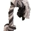 Floss Boss Flostouw – Zeer Stevig En Veilig Hondenspeelgoed – Hondentouw Van Gerecycled Katoen – Grijs Trektouw – 30cm - 135g – 2 Knopen -Hondenbenodigdheden 577x1200 2