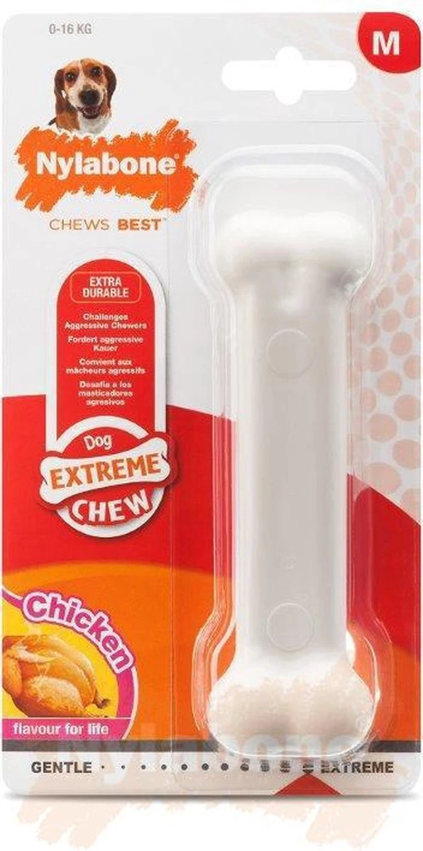 Nylabone Harde Bijters Kluif - Kip - Voor Honden Tot 30 Kg 15 Nylabone Harde Bijters Kluif - Kip - Voor Honden Tot 30 Kg - Afbeelding 13