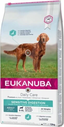 Eukanuba Daily Care Adult Sensitive Digestion - Hondenvoer - 12 Kg -Hondenbenodigdheden 607x1200