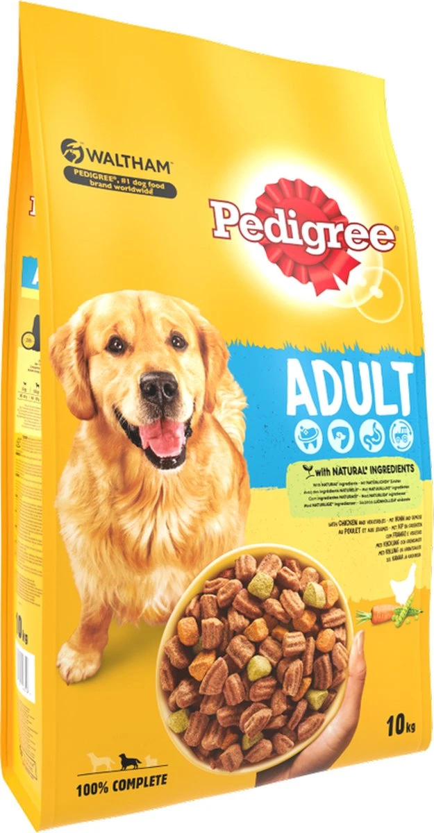 Pedigree Adult Honden Droogvoer - Kip - 10 Kg 4 Pedigree Adult Honden Droogvoer - Kip - 10 Kg - Afbeelding 2