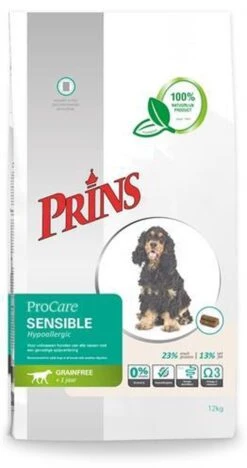 Prins Procare Graanvrij Sensible Hypoallergic - 12 KG -Hondenbenodigdheden 633x1200 1