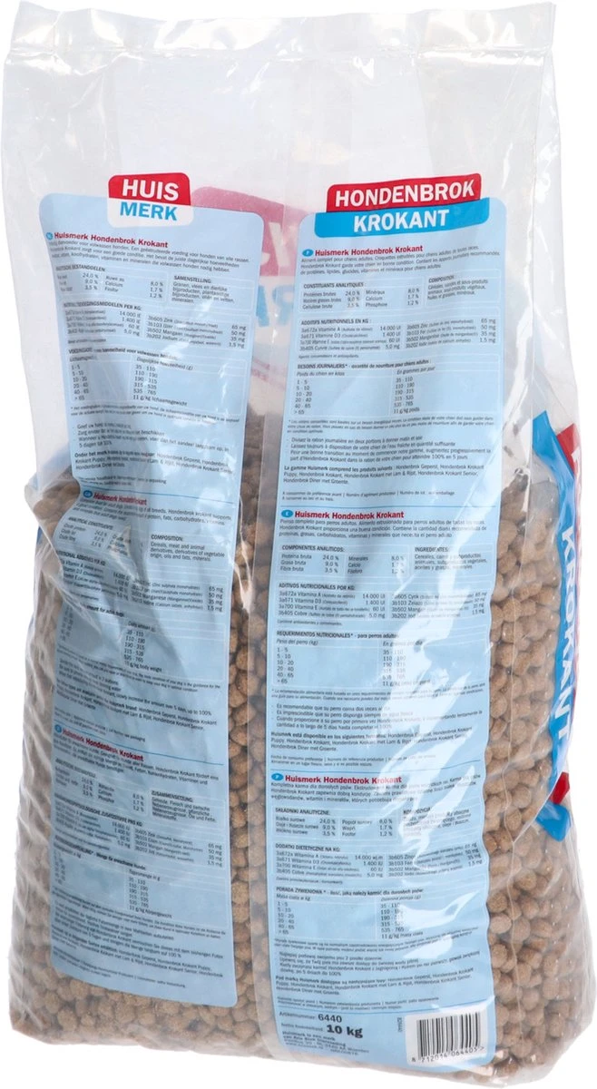 Merkloos Huismerk Hondenbrokken Krokant Adult 4 Merkloos Huismerk Hondenbrokken Krokant Adult - Afbeelding 2