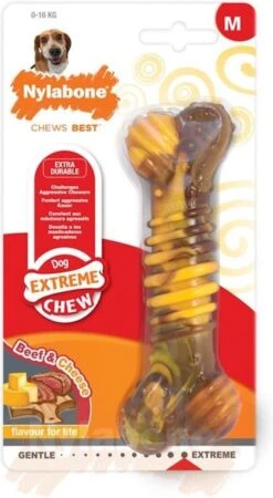 Nylabone Extreme Kauwbot Met Rund- En Kaassmaak - Voor Krachtige Kauwers - In S/M/XL - X-Large 23 Nylabone Extreme Kauwbot Met Rund- En Kaassmaak - Voor Krachtige Kauwers - In S/M/XL - X-Large -Hondenbenodigdheden 658x1200 7