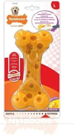 Nylabone Durable Cheese Bone - M -Hondenbenodigdheden 663x1200 1