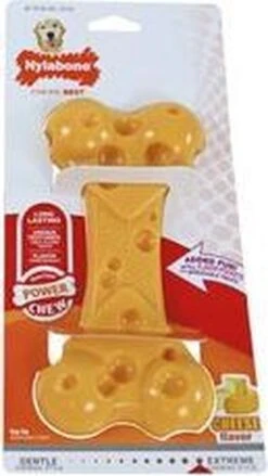 Nylabone Extreme Kauwbot Met Kaassmaak - Voor De Krachtigste Kauwers - Vulbaar Met Smeersels Zoals Pindakaas - XS/M/L - Large -Hondenbenodigdheden 675x1200 3
