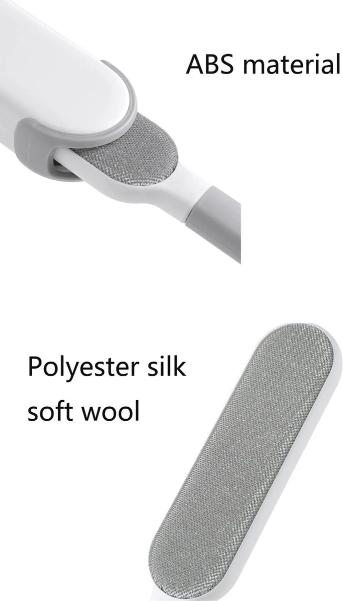 IGOODS - Pet Hair Remover - Hond & Kat Roller Brush - Dubbelzijdig Bont Ontharingsgereedschap Met Zelfreinigende Basis - Reismaatborstel - Voor Kleding - Bank - Tapijt - Autostoel GRIJS 5 IGOODS - Pet Hair Remover - Hond & Kat Roller Brush - Dubbelzijdig Bont Ontharingsgereedschap Met Zelfreinigende Basis - Reismaatborstel - Voor Kleding - Bank - Tapijt - Autostoel GRIJS - Afbeelding 3