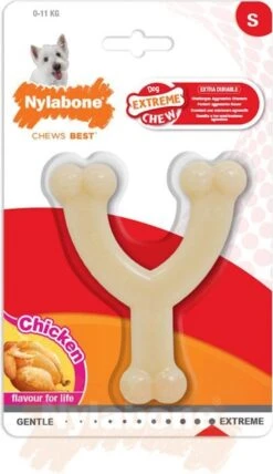 Nylabone Extreme Kauwbot Vorkbeen - Voor De Krachtigste Kauwers - Bizon Of Kipsmaak - S/M/L - Smaak: Bizon, Maat: Large -Hondenbenodigdheden 692x1200 2