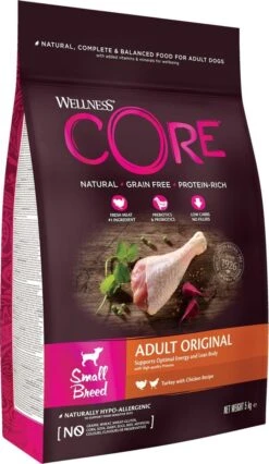 Wellness Core Grain Free Dog Small Breed Adult Original - Hondenvoer - Kalkoen Kip 5 Kg 7 Wellness Core Grain Free Dog Small Breed Adult Original - Hondenvoer - Kalkoen Kip 5 Kg -Hondenbenodigdheden 695x1200