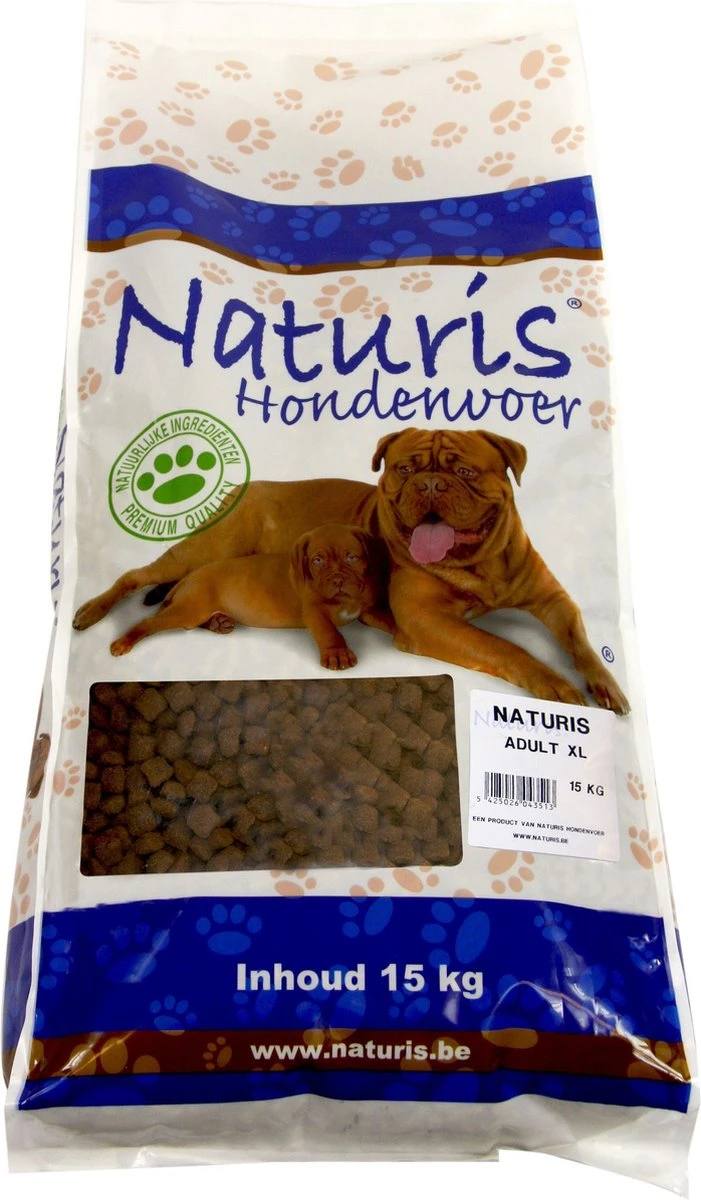Naturis Krokante Brok Adult XL 15kg 4 Naturis Krokante Brok Adult XL 15kg - Afbeelding 2