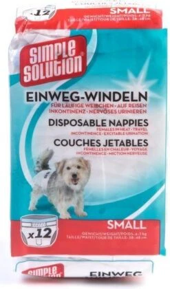 Simple Solution Wegwerp Honden Luier - SMALL 12 ST 38-48 CM -Hondenbenodigdheden 706x1200 2