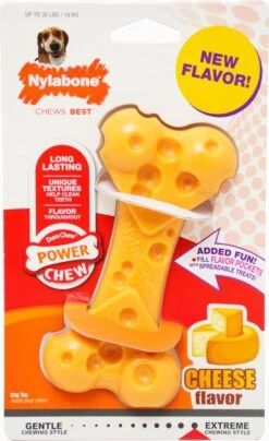 Nylabone Durable Cheese Bone - M -Hondenbenodigdheden 734x1200 3