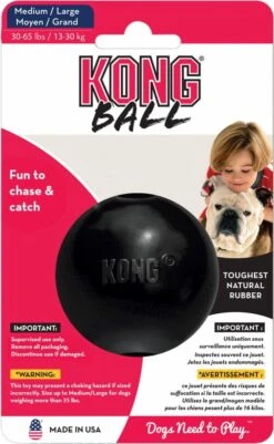 Kong Extreme Bal - Hondenspeelgoed - Zwart - M/L -Hondenbenodigdheden 740x1200