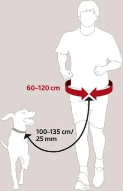 Trixie Heupriem Met Jogginglijn Zwart - RIEM 60-120 CM LIJN 100-135 CM -Hondenbenodigdheden 772x1200 1