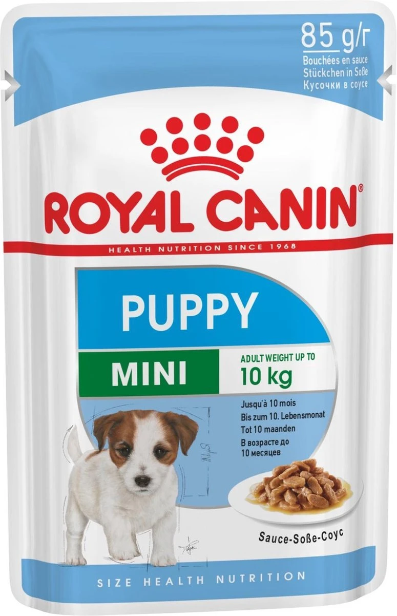 Royal Canin Shn Mini Puppy Pouch - Hondennatvoer - 12 X 85 G 3 Royal Canin Shn Mini Puppy Pouch - Hondennatvoer - 12 X 85 G