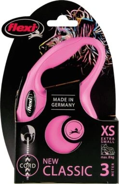 Flexi New Classic Koord - Hondenriem - Roze - XS - 3 M -Hondenbenodigdheden 777x1200