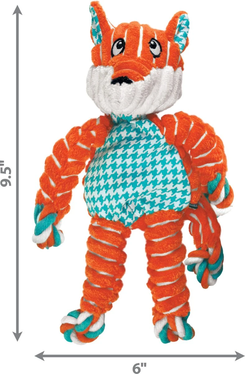 Kong Floppy Knots Vos 20,5x23,5x9 Cm 8 Kong Floppy Knots Vos 20,5x23,5x9 Cm - Afbeelding 6