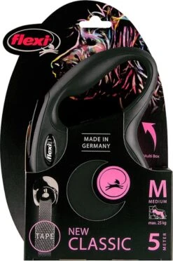 Flexi Classic Tape - Zwart - M - 5 M -Hondenbenodigdheden 797x1200 1
