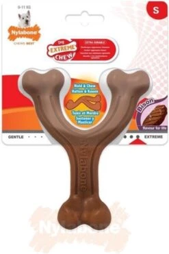 Nylabone Extreme Kauwbot Vorkbeen - Voor De Krachtigste Kauwers - Bizon Of Kipsmaak - S/M/L - Smaak: Bizon, Maat: Large -Hondenbenodigdheden 800x1200 45