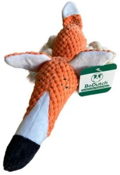 BoDutch Honden Knuffel - Vos - Puppyknuffel - Knisperoortjes - Met Piep - Oranje - 36 Cm - Hondenspeelgoed -Hondenbenodigdheden 819x1200 4