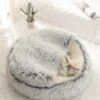 Mooki Nova Plushe - Kattenmand - Luxe Kattenbed - Kattenkussen - Cavebed - Donut - Extra Zacht & Comfortabel - Hondenmand - Lichtblauw - 50 Cm -Hondenbenodigdheden 828x1200 2