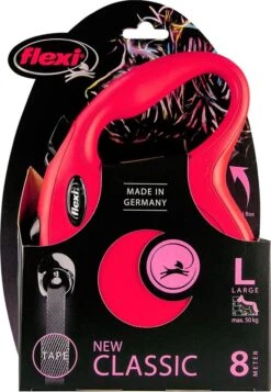 Flexi New Classic Tape - Hondenriem - Rood - L - 8 M - (<50 Kg) -Hondenbenodigdheden 830x1200 1