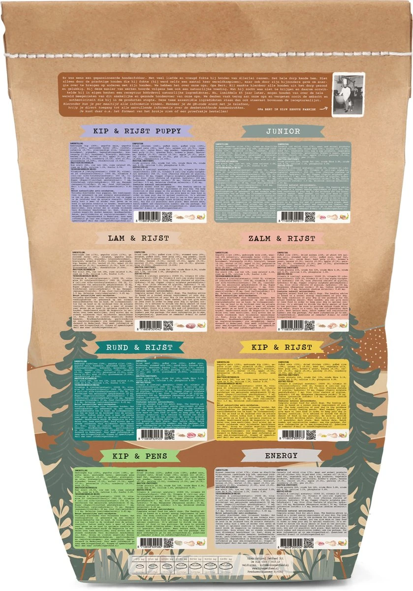 Kivo Petfood Puppybrokken Kip & Rijst Puppy 14 Kg Koudgeperst - Glutenvrij 4 Kivo Petfood Puppybrokken Kip & Rijst Puppy 14 Kg Koudgeperst - Glutenvrij - Afbeelding 2