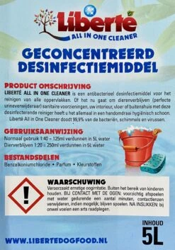 Geurverwijderaar - Liberté All In One Cleaner - Desinfectie - Dieren - Huis - Auto - Kantoor - Schoonmaakmiddel - 5L - Vanilla & Wild Berry -Hondenbenodigdheden 840x1200 1