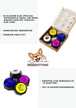 Merkloos Dogbuttons® – PETIFY PREMIUM Praatknoppen - 4stuks – Praatknop – Hond – Opneembare Knoppen – Hond Praten – Hondentraining – Praatknoppen – Dog Button – Hondenknop – Huisdier – Honden Speelgoed Intelligentie – Praten Met Hond – Laat Uw Hond Spreken! 12 Merkloos Dogbuttons® – PETIFY PREMIUM Praatknoppen - 4stuks – Praatknop – Hond – Opneembare Knoppen – Hond Praten – Hondentraining – Praatknoppen – Dog Button – Hondenknop – Huisdier – Honden Speelgoed Intelligentie – Praten Met Hond – Laat Uw Hond Spreken! -Hondenbenodigdheden 848x1200 2