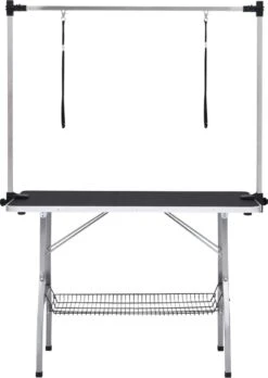 VIDAXL Hondentrimtafel Verstelbaar Met 2 Lussen En Opbergschap -Hondenbenodigdheden 852x1200 1