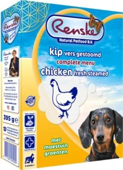 10x Renske Vers Gestoomd Complete Menu Kip - Rijst 395 Gr -Hondenbenodigdheden 866x1200 1