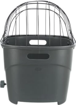 Trixie Fietsmand Voor Bagagedrager Met Draadkoepel Kunststof Grijs (46X36X47 CM) -Hondenbenodigdheden 872x1200 2