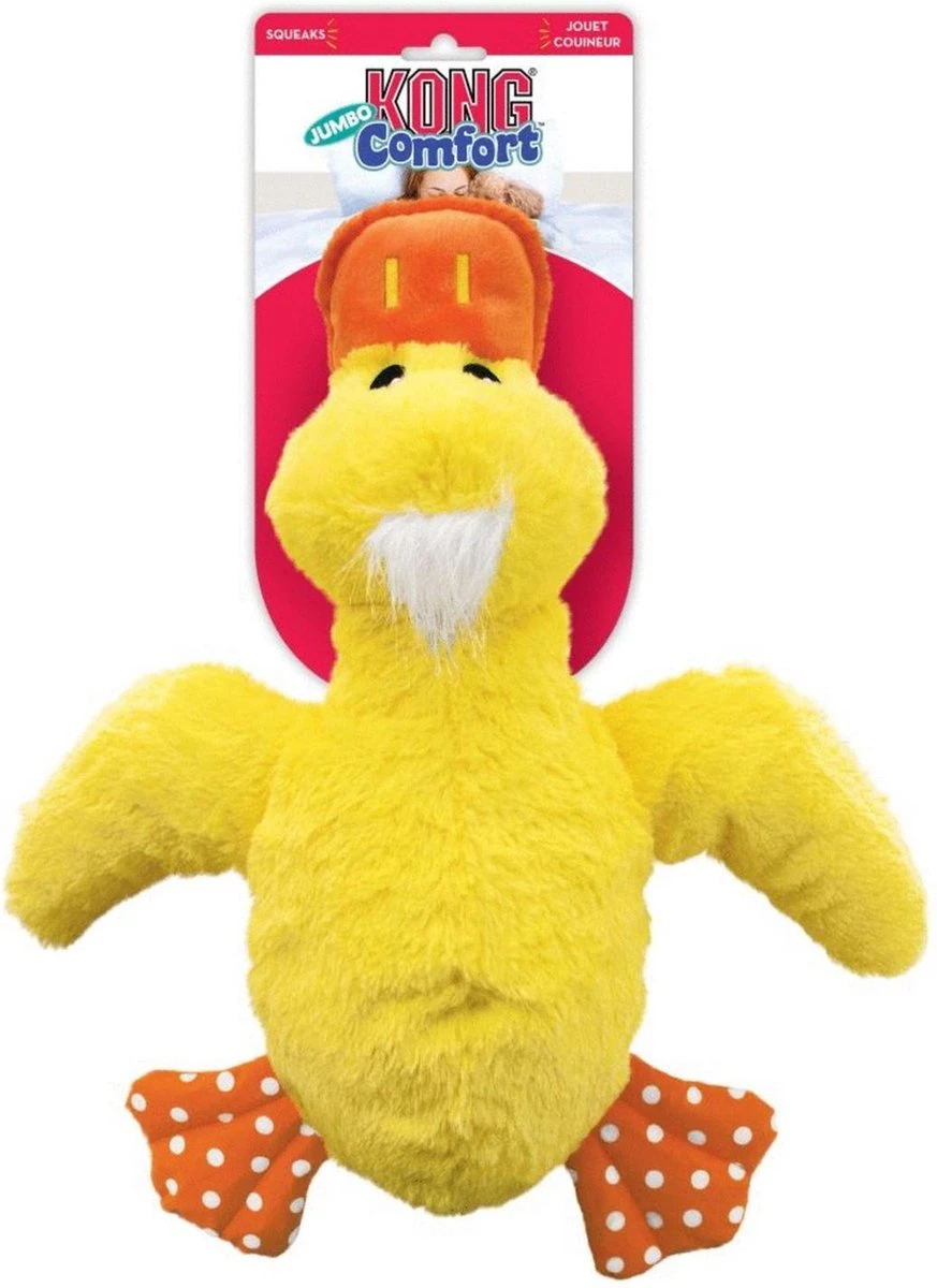 Kong Comfort Jumbo Eend XL 43 Cm 5 Kong Comfort Jumbo Eend XL 43 Cm - Afbeelding 3
