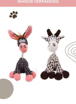 Honden Knuffel - Set Van 2 - Hondenspeelgoed Met Piep - Honden En Katten - Ezel En Giraf - Sellaio 22 Honden Knuffel - Set Van 2 - Hondenspeelgoed Met Piep - Honden En Katten - Ezel En Giraf - Sellaio -Hondenbenodigdheden 881x1200 6
