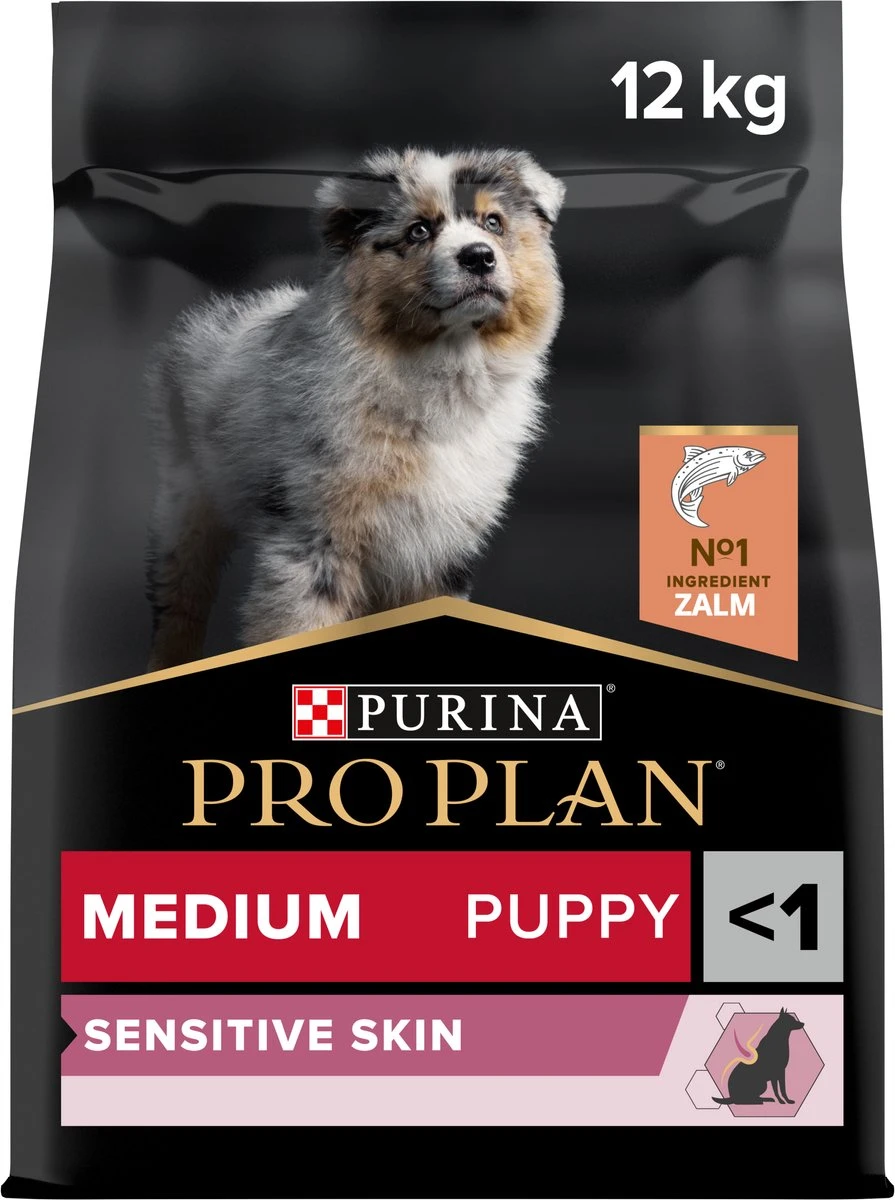 Pro Plan Medium Puppy Sensitive Skin - Honden Droogvoer - Zalm - 12 Kg 6 Pro Plan Medium Puppy Sensitive Skin - Honden Droogvoer - Zalm - 12 Kg - Afbeelding 4