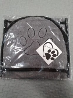 N4dogs – Hondenhanddoek – Honden Handdoek – Microvezel Handdoek – Handdoek Hond – Droogdoek Hond – Dierendeken – Sterk Absorberend – Handdoek Met Zakken - Grijs - 66 X 23 Cm -Hondenbenodigdheden 899x1200 5