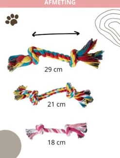 Speeltouw Hond - 3 Stuks - Speelgoed Hond - Flostouw - Hondenspeelgoed - Puppy - Trektouw 17 Speeltouw Hond - 3 Stuks - Speelgoed Hond - Flostouw - Hondenspeelgoed - Puppy - Trektouw -Hondenbenodigdheden 912x1200 3