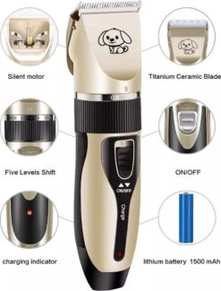 Complete Hondentondeuse Set - Draadloos Tondeuse - Scheerapparaat Voor Je Hond Of Kat - Huisdier Trimmer - Professionele Dierentondeuse - Dieren Verzorging - -Hondenbenodigdheden 913x1200 1