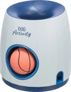 Trixie Dog Activity Strategiespel Ball&Treat Wit / Blauw - 17X17X18 CM -Hondenbenodigdheden 923x1200 1