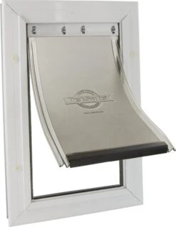 Staywell 620 Hondenluik - Aluminium - Wit -Hondenbenodigdheden 929x1200 2