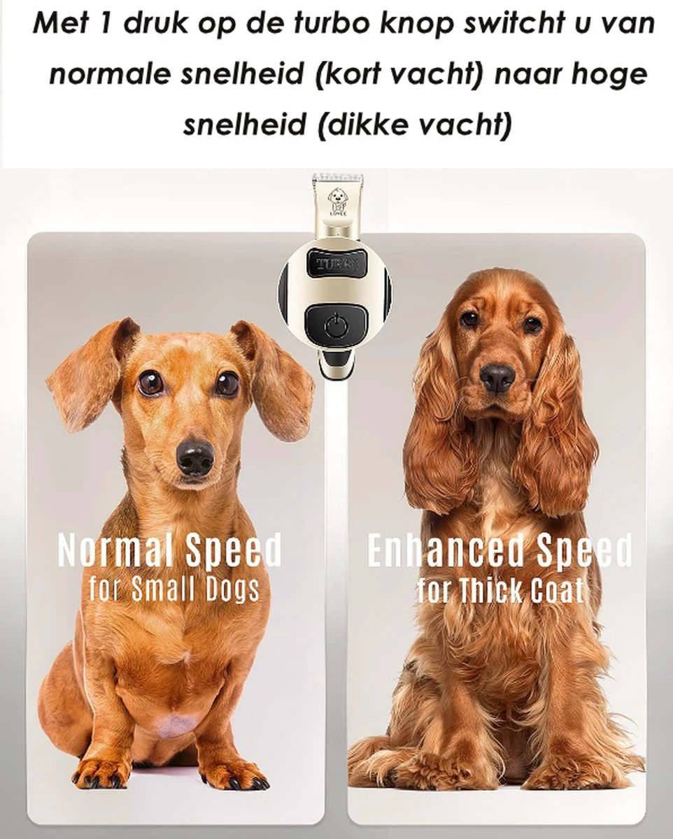 Joyage Professionele Hondentondeuse Voor Dikke Vacht – Honden Tondeuse & Hondentrimmer Tondeuse – Stille Tondeuse Katten & Honden Trimset Lang Haar – Trimmer Hond - Hondentondeuse Draadloos - Tondeuse Voor Honden - Tondeuse Hond Dikke Vacht 6 Joyage Professionele Hondentondeuse Voor Dikke Vacht – Honden Tondeuse & Hondentrimmer Tondeuse – Stille Tondeuse Katten & Honden Trimset Lang Haar – Trimmer Hond - Hondentondeuse Draadloos - Tondeuse Voor Honden - Tondeuse Hond Dikke Vacht - Afbeelding 4