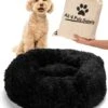 All 4 Pets Supply® Hondenmand Donut - Kattenmand - Maat XS - Geschikt Voor Honden/katten Tot 30 Cm - Hondenkussen - Zwart -Hondenbenodigdheden 964x1200 4