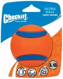 Chuckit! Ultra Ball XL – Honden Speelgoed – Ø 9 Cm – Oranje/Blauw – Apporteerspeelgoed – 1-Pack 21 Chuckit! Ultra Ball XL – Honden Speelgoed – Ø 9 Cm – Oranje/Blauw – Apporteerspeelgoed – 1-Pack -Hondenbenodigdheden 965x1200 4