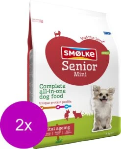 Smolke Senior Mini - Hondenvoer - 2 X 3 Kg -Hondenbenodigdheden 976x1200 1