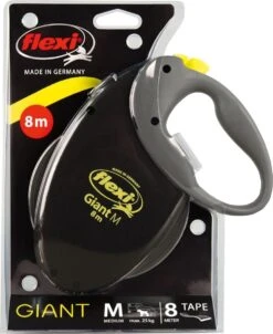 Flexi Giant Tape - Hondenriem - Zwart - M - 8 M - (<8 Kg) -Hondenbenodigdheden 980x1200