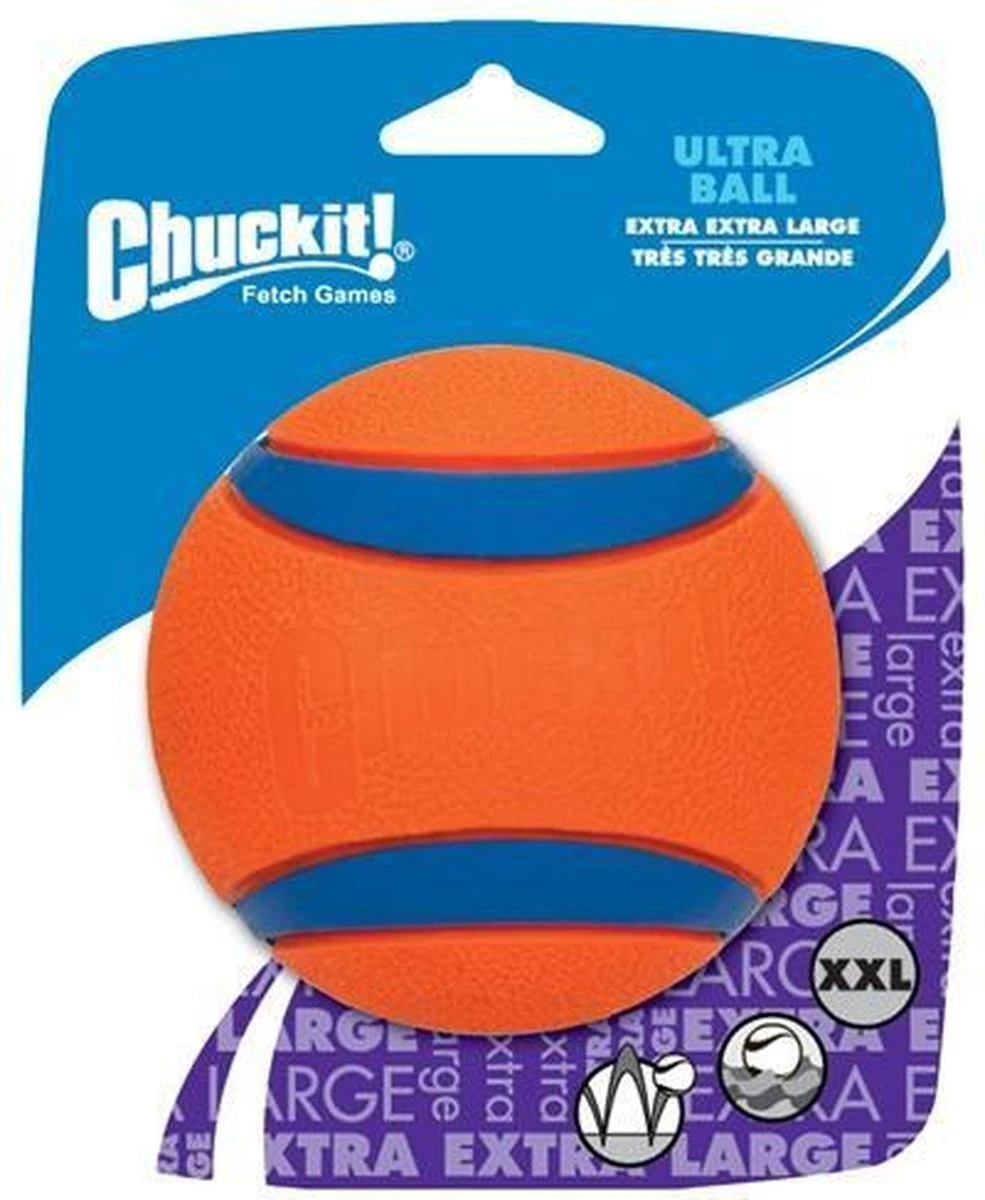 Chuckit! Ultra Ball XL – Honden Speelgoed – Ø 9 Cm – Oranje/Blauw – Apporteerspeelgoed – 1-Pack 12 Chuckit! Ultra Ball XL – Honden Speelgoed – Ø 9 Cm – Oranje/Blauw – Apporteerspeelgoed – 1-Pack - Afbeelding 10